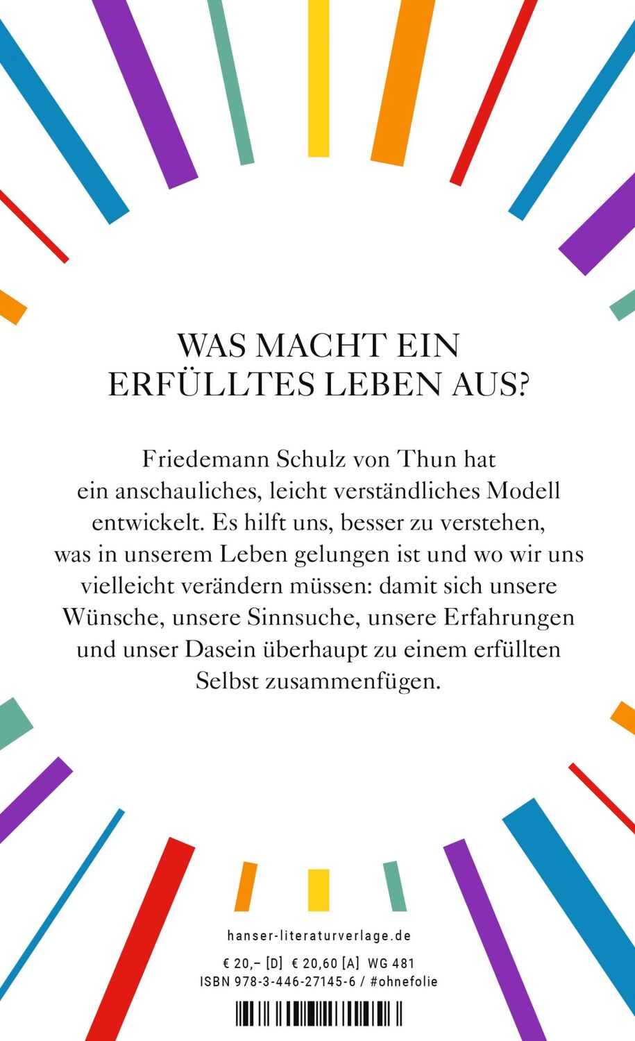 Bild: 9783446271456 | Erfülltes Leben | Ein kleines Modell für eine große Idee | Thun | Buch