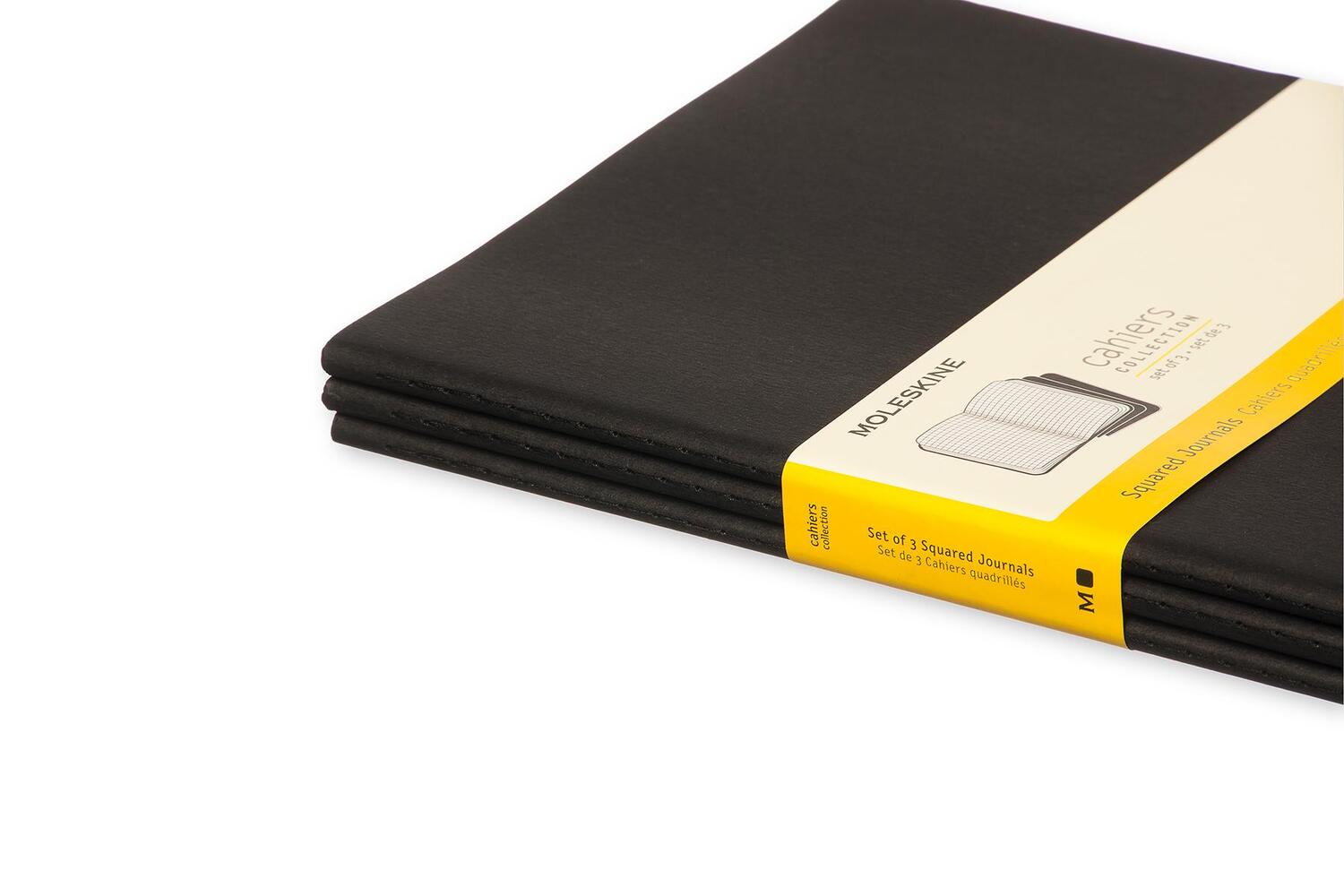 Bild: 9788883705021 | Moleskine Cahier Extra Large kariert schwarz. 3er Pack | Moleskine