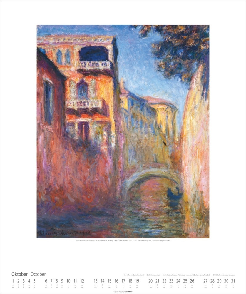 Bild: 9783839900178 | Claude Monet Kalender 2025 | Claude Monet | Kalender | Spiralbindung