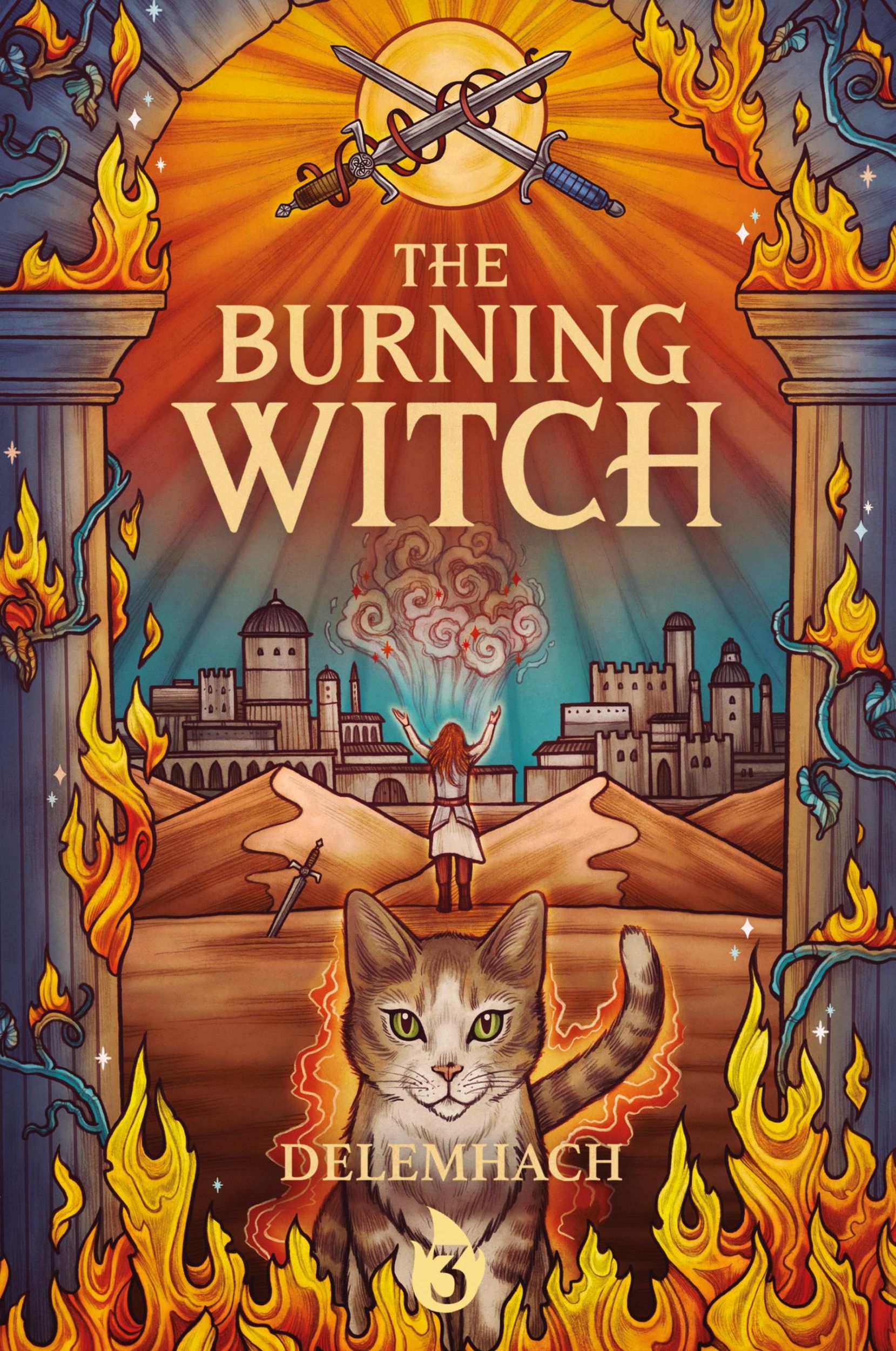 Cover: 9781039448490 | The Burning Witch 3 | A Humorous Romantic Fantasy | Delemhach | Buch