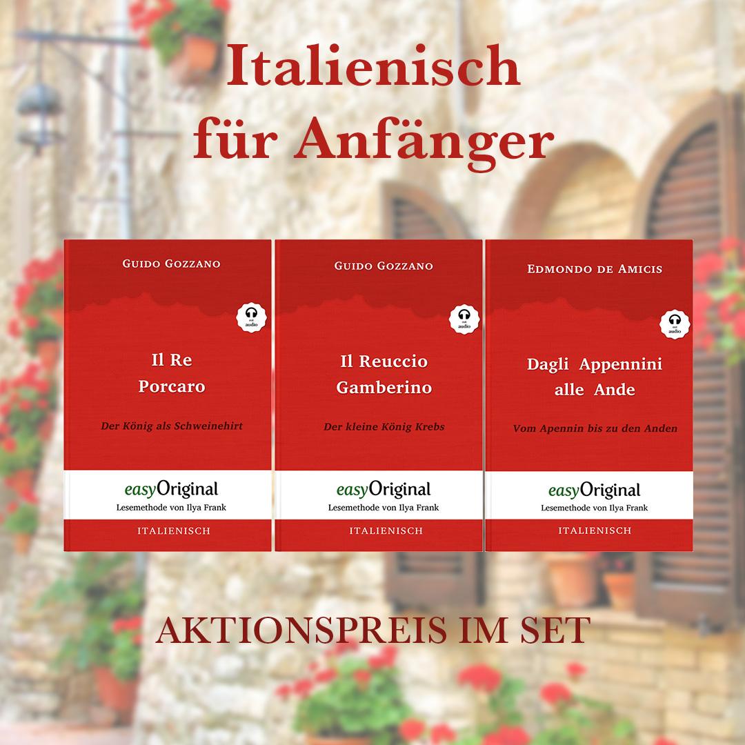 Cover: 9783991127321 | Italienisch für Anfänger (mit 3 MP3 Audio-CDs) - Lesemethode von...