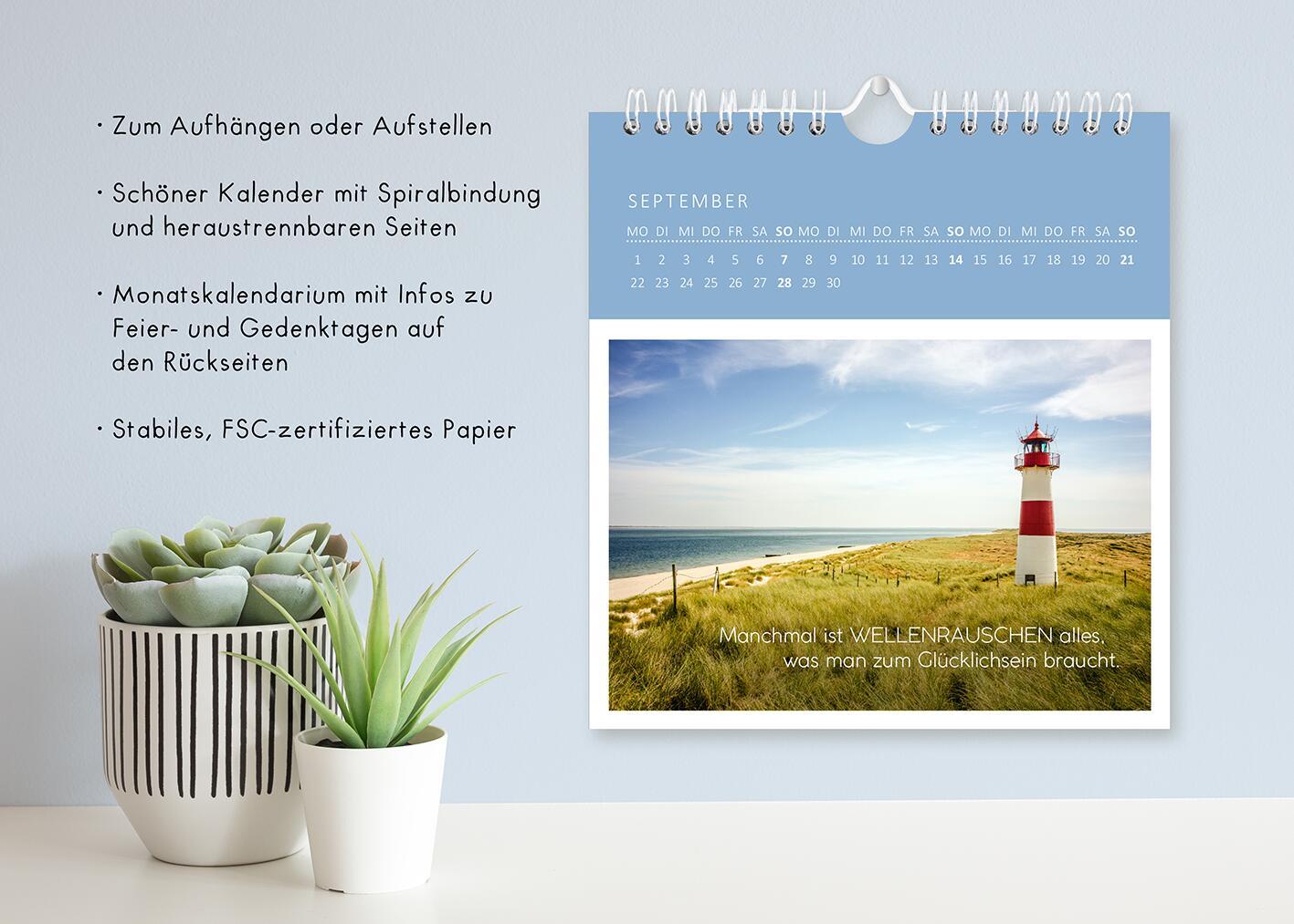 Bild: 4014489133674 | Wandkalender Sehnsucht nach Meer 2025 | Kalender | 26 S. | Deutsch