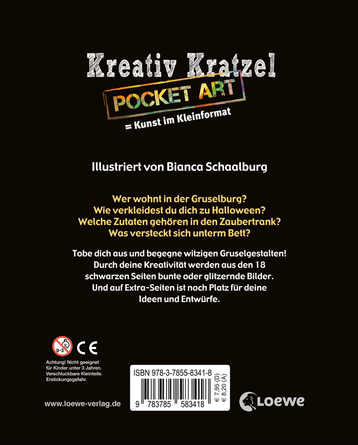 Bild: 9783785583418 | Kreativ-Kratzel Pocket Art: Gruselspaß | Bianca Schaalburg | Buch