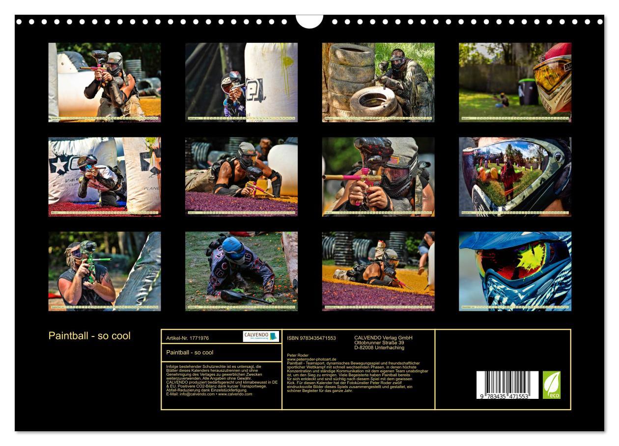 Bild: 9783435471553 | Paintball - so cool (Wandkalender 2025 DIN A3 quer), CALVENDO...