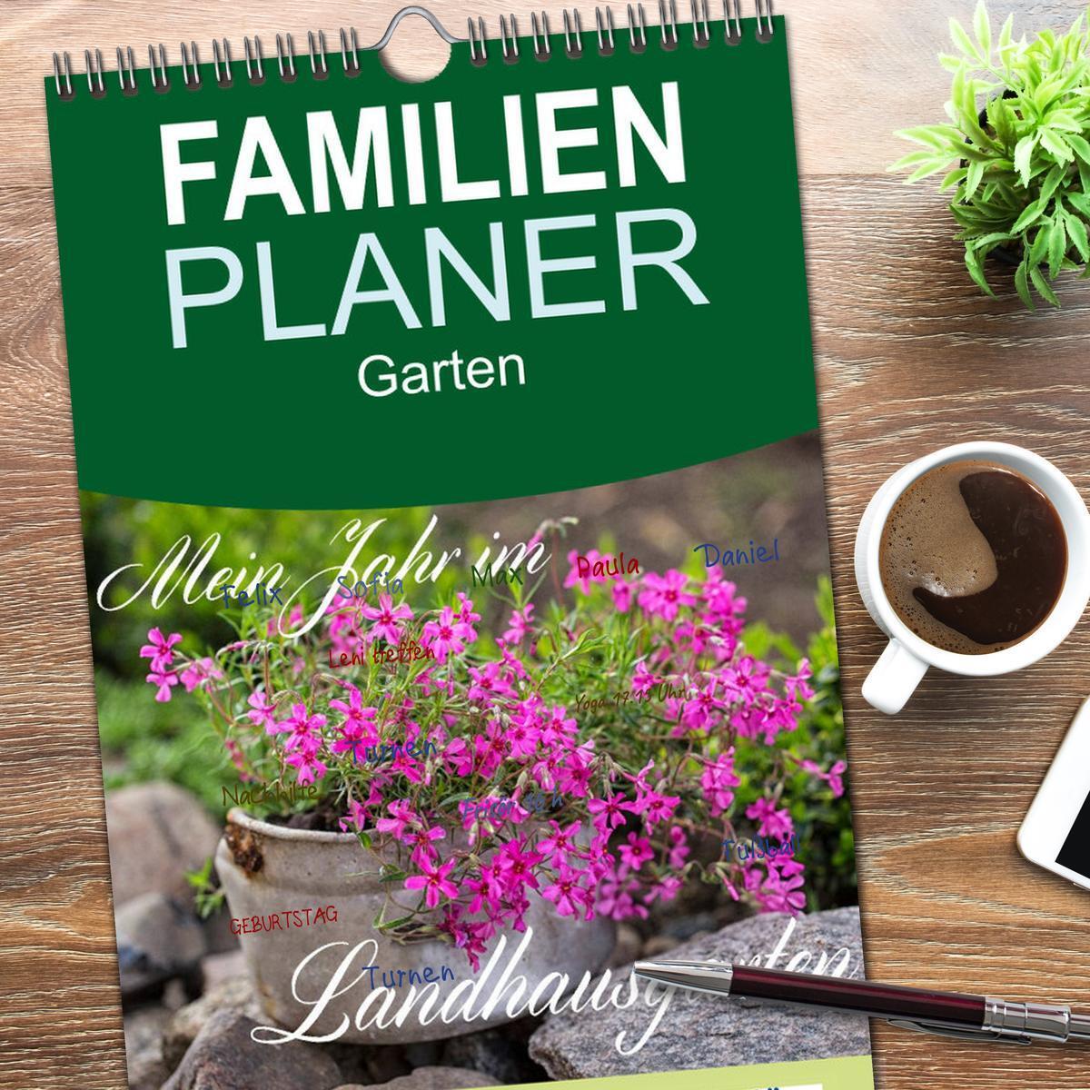 Bild: 9783457115398 | Familienplaner 2025 - Mein Jahr im Landhausgarten mit 5 Spalten...