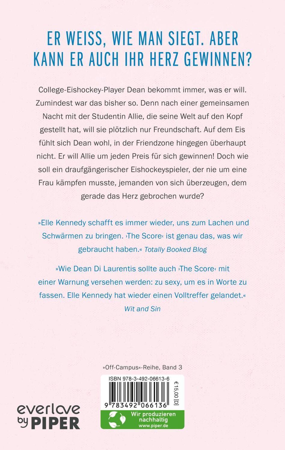 Rückseite: 9783492066136 | The Score - Mitten ins Herz | Elle Kennedy | Taschenbuch | Off-Campus