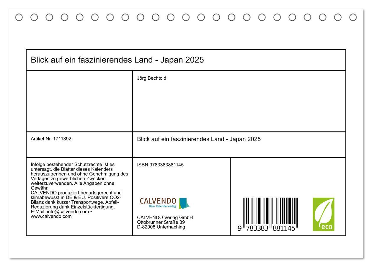 Bild: 9783383881145 | Blick auf ein faszinierendes Land - Japan 2025 (Tischkalender 2025...