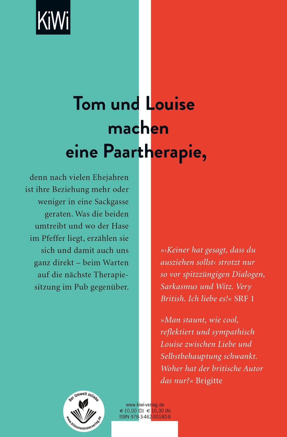 Rückseite: 9783462001808 | Keiner hat gesagt, dass du ausziehen sollst | Nick Hornby | Buch