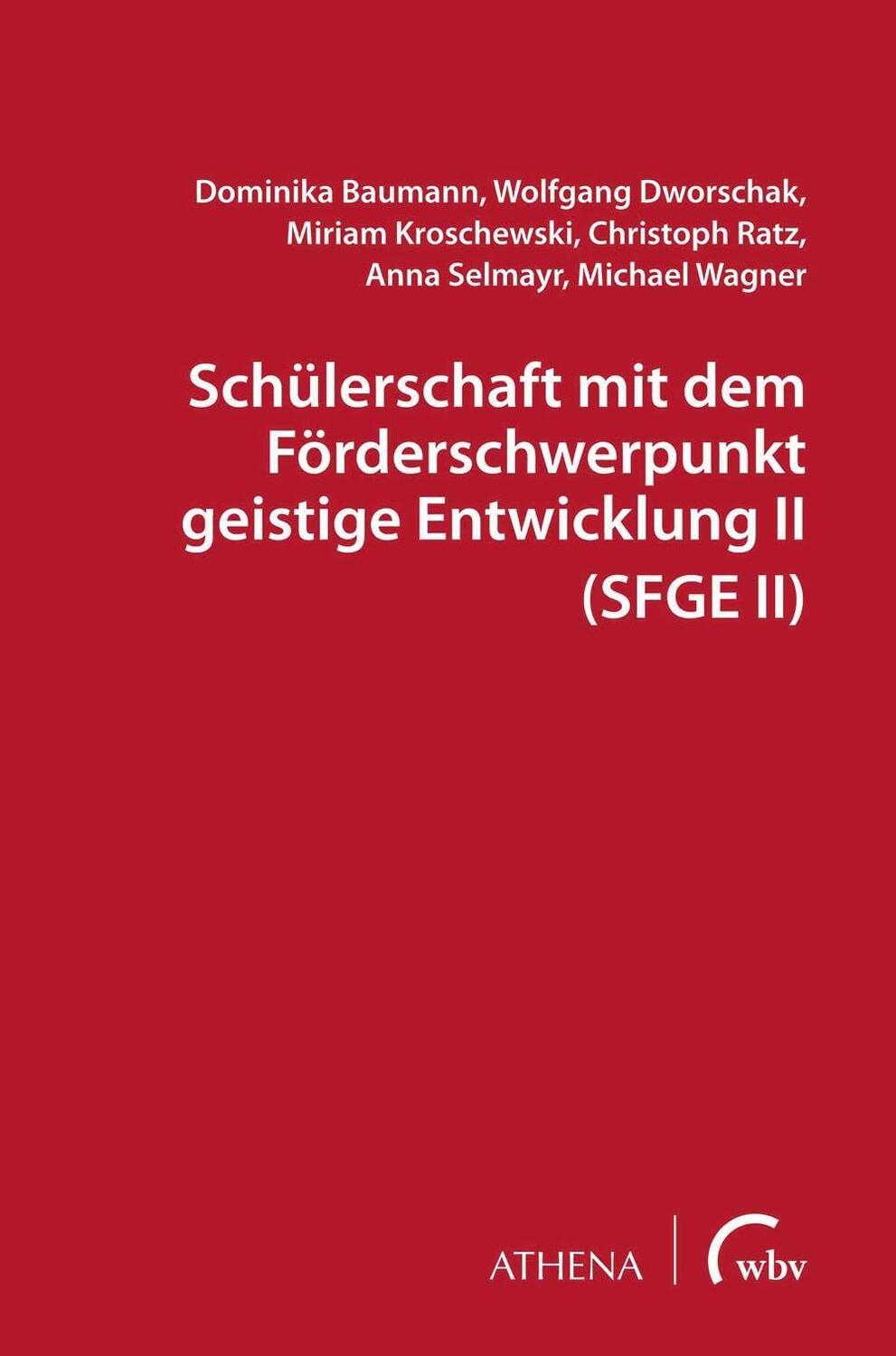 Cover: 9783763967827 | Schülerschaft mit dem Förderschwerpunkt geistige Entwicklung II...