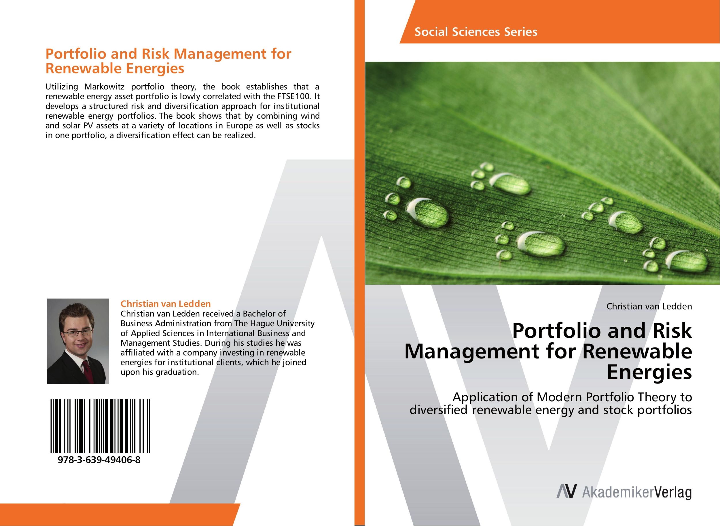 Cover: 9783639494068 | Portfolio and Risk Management for Renewable Energies | Ledden | Buch