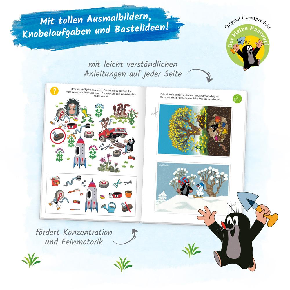 Bild: 9783988023551 | Trötsch Der kleine Maulwurf Mein Spiel- und Malbuch | KG | Buch | 2024