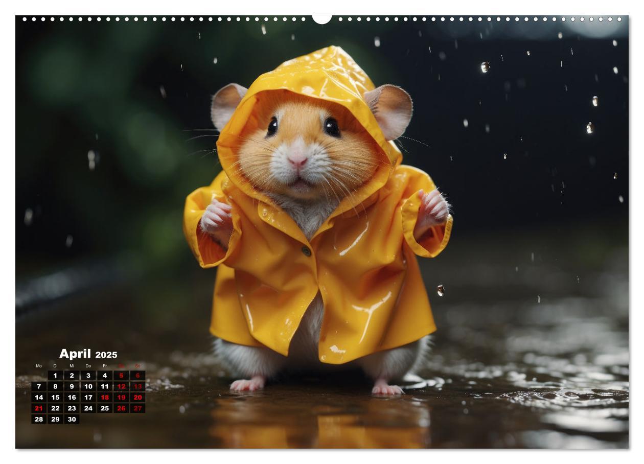 Bild: 9783383839689 | Hamstertage (Wandkalender 2025 DIN A2 quer), CALVENDO Monatskalender