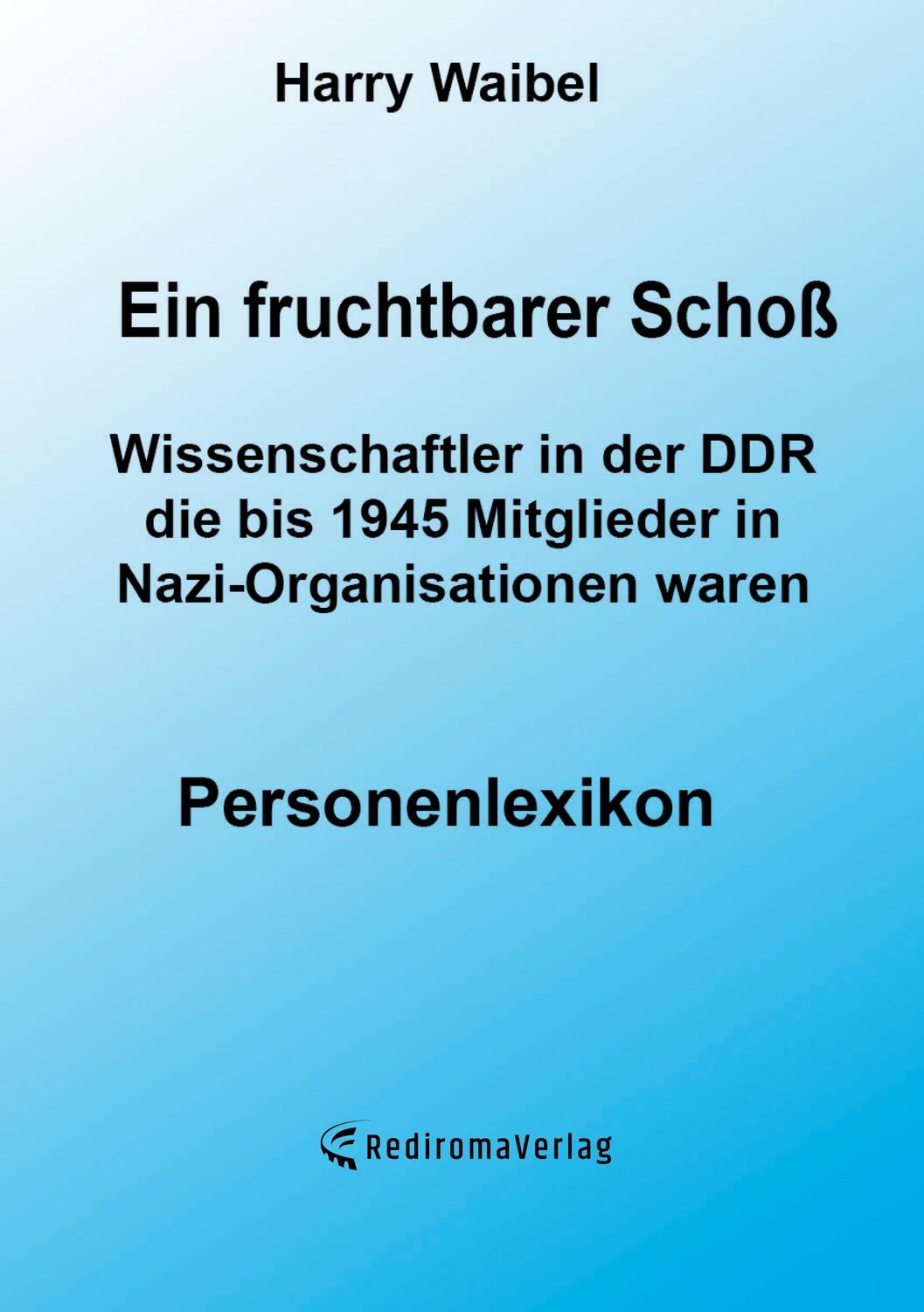 Cover: 9783988852434 | Ein fruchtbarer Schoß | Harry Waibel | Taschenbuch | Paperback | 2024