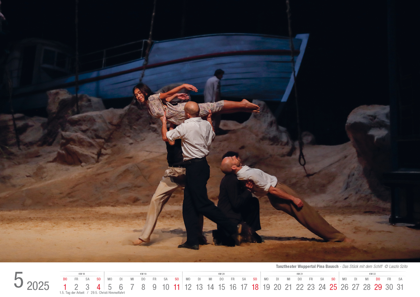 Bild: 9783965352377 | Tanztheater Wuppertal Pina Bausch 2025 Bildkalender A3 Spiralbindung