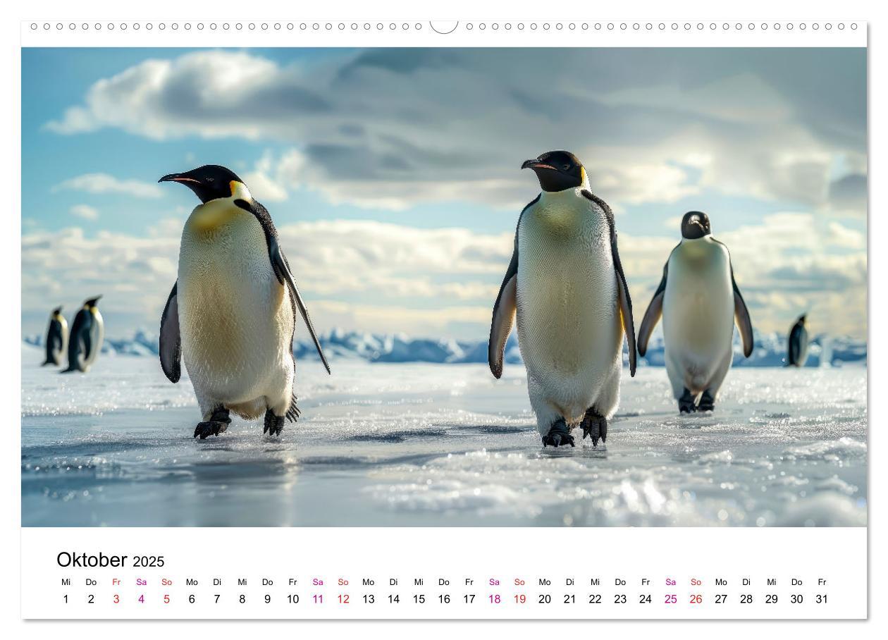 Bild: 9783457164440 | Maritim pur - Pinguine (Wandkalender 2025 DIN A2 quer), CALVENDO...