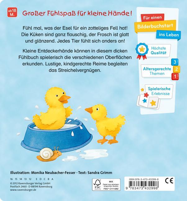 Bild: 9783473432998 | Mein erstes großes Tier-Fühlbuch | Ab 18 Monate | Sandra Grimm | Buch