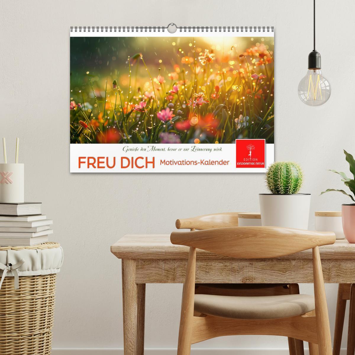 Bild: 9783383814570 | Freu Dich Motivations-Kalender (Wandkalender 2025 DIN A3 quer),...