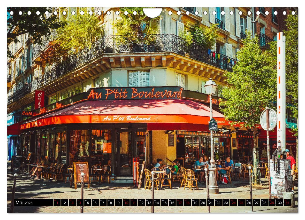 Bild: 9783435366729 | Paris Bistros (Wandkalender 2025 DIN A4 quer), CALVENDO Monatskalender