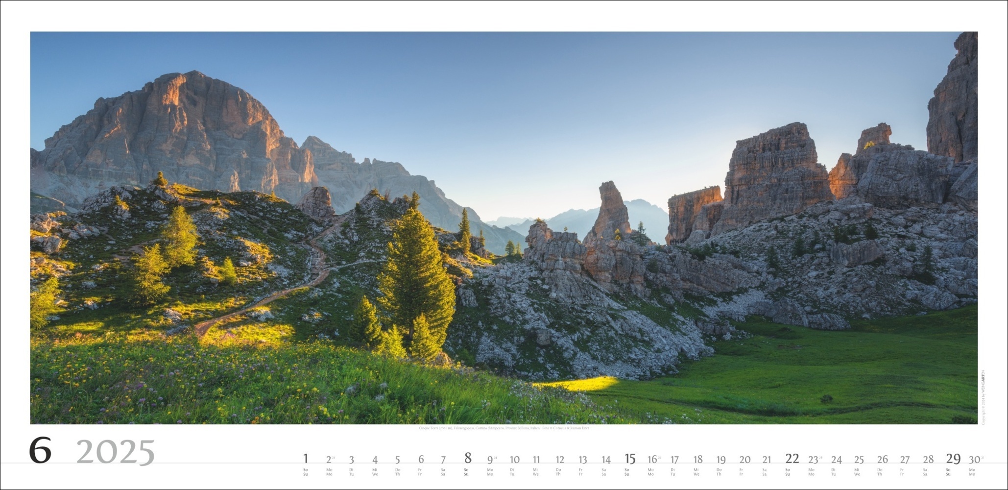 Bild: 9783839900215 | Alpenpanorama Kalender 2025 | Cornelia Dörr (u. a.) | Kalender | 14 S.