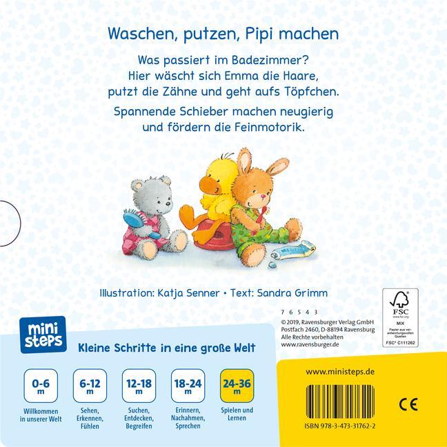 Bild: 9783473317622 | ministeps: Haare waschen, Zähne putzen | Ab 24 Monaten | Sandra Grimm