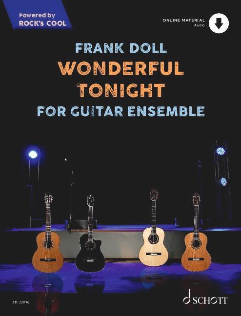 Cover: 9790001219402 | Wonderful Tonight | For Guitar Ensemble. 4 Gitarren. | Broschüre