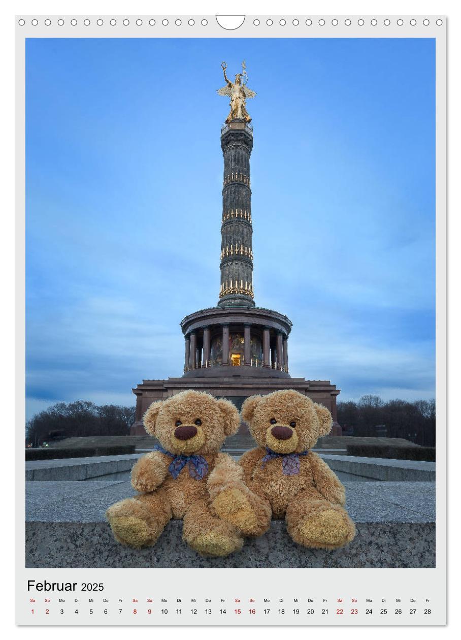 Bild: 9783435984961 | Travelling Teddy in Europa (Wandkalender 2025 DIN A3 hoch),...