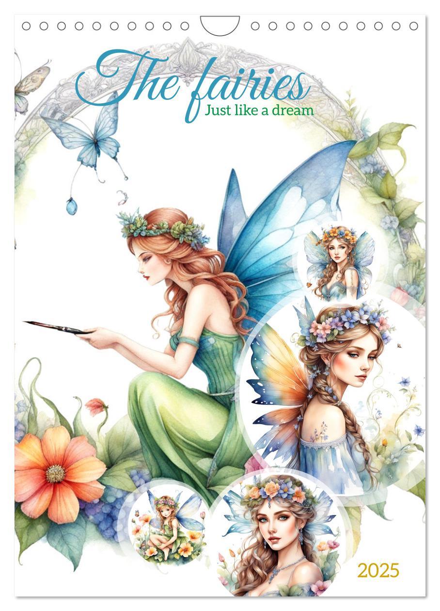 Cover: 9781325924967 | The fairies (Wall Calendar 2025 DIN A4 portrait), CALVENDO 12 Month...