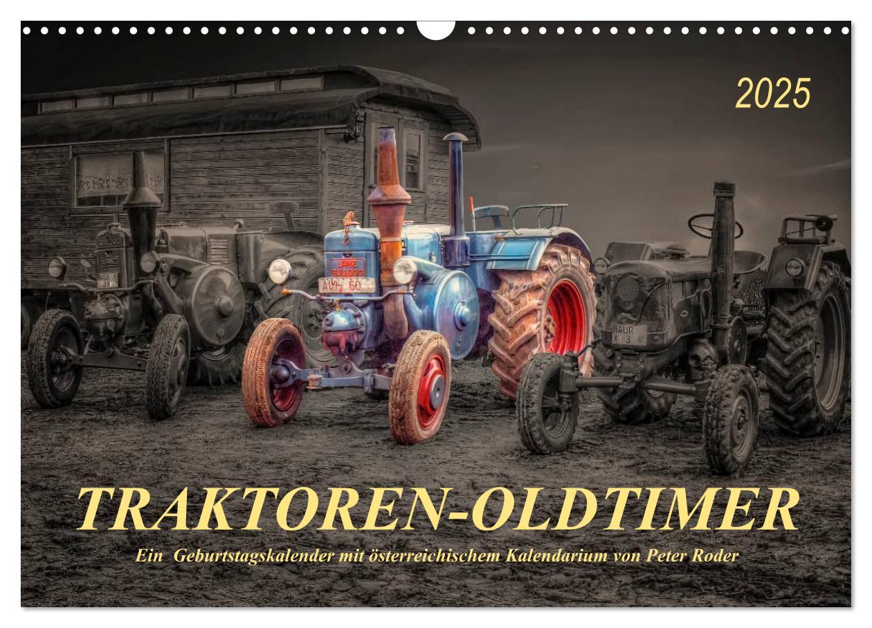 Cover: 9783435586202 | Traktoren - Oldtimer (Wandkalender 2025 DIN A3 quer), CALVENDO...