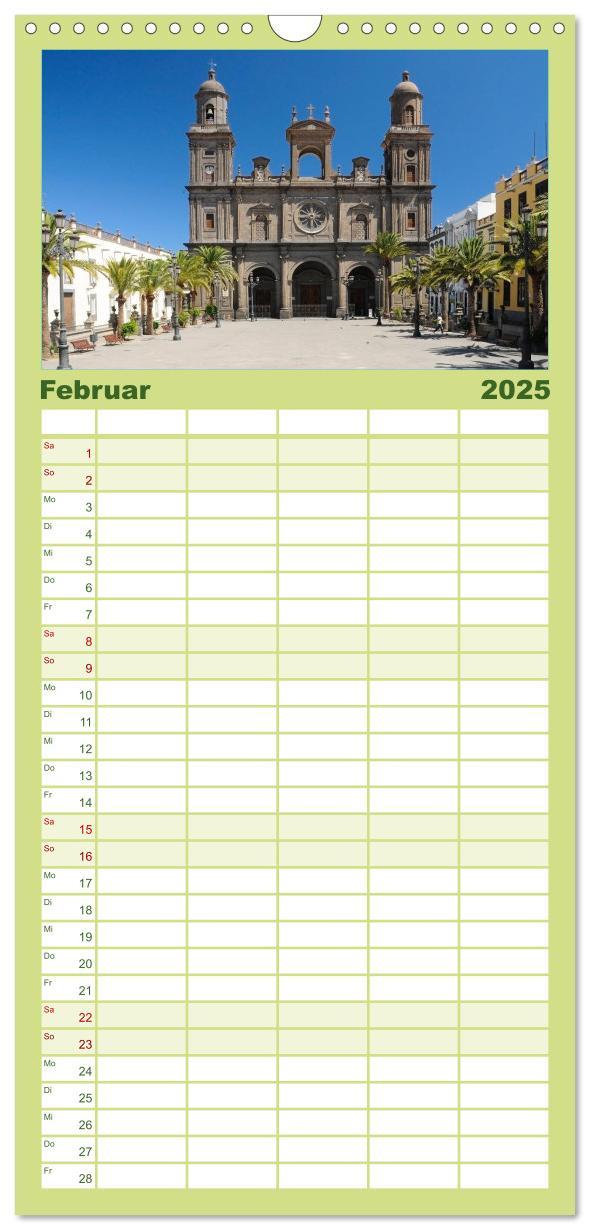 Bild: 9783457120941 | Familienplaner 2025 - Gran Canaria mit 5 Spalten (Wandkalender, 21...