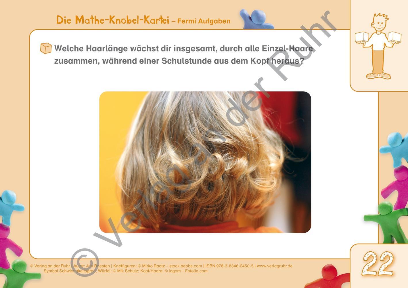 Bild: 9783834624505 | Die Mathe-Knobel-Kartei: Fermi-Aufgaben, Klasse 3-6 | Jan Boesten