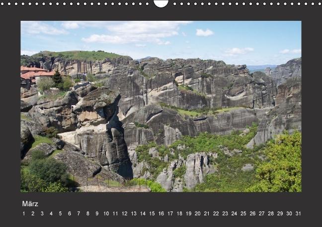 Bild: 9783660203462 | Meteora-Klöster in Griechenland (Wandkalender immerwährend DIN A3...