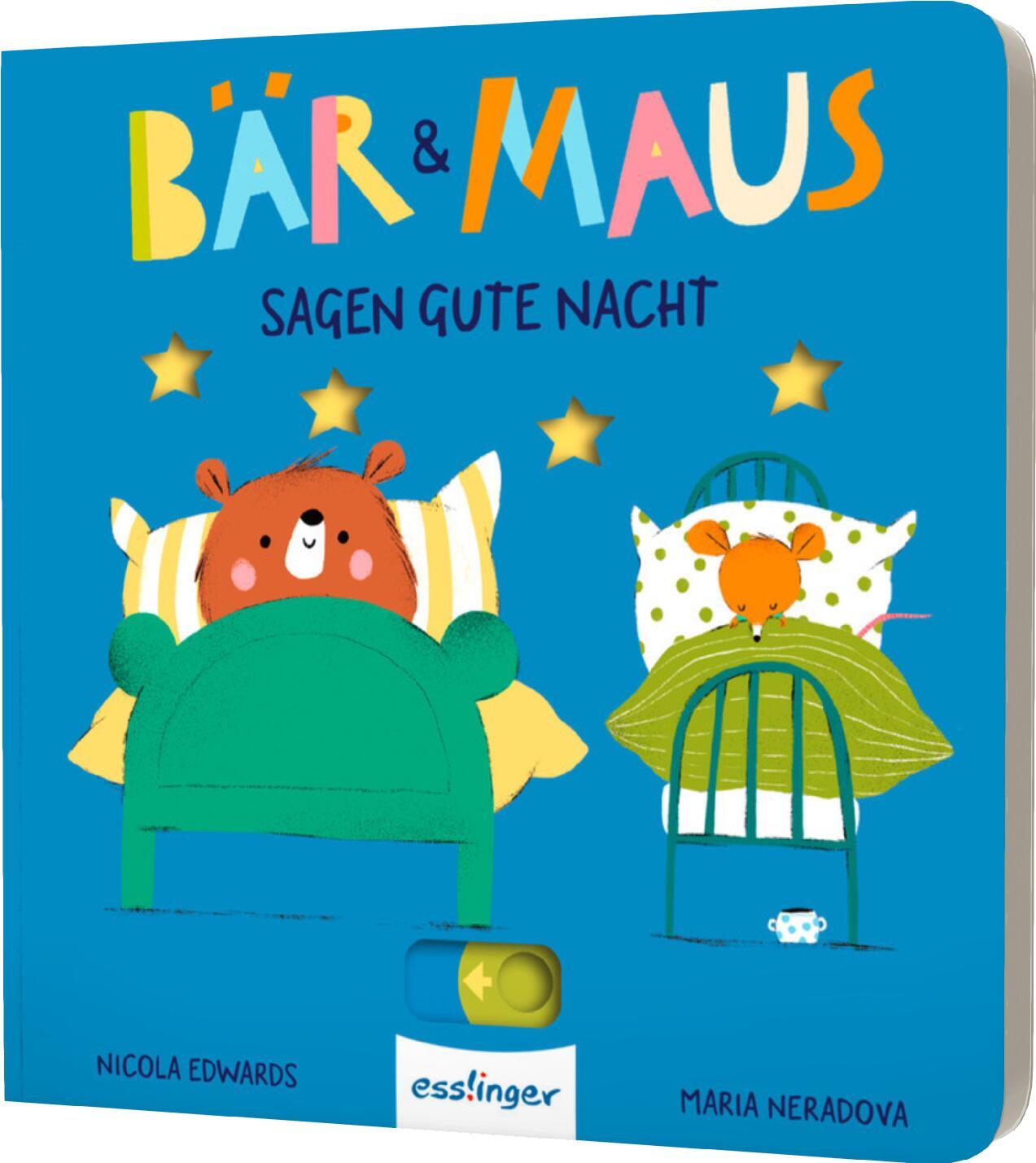 Cover: 9783480239184 | Bär &amp; Maus sagen gute Nacht | Mitmachbuch mit Schiebe-Elementen | Buch