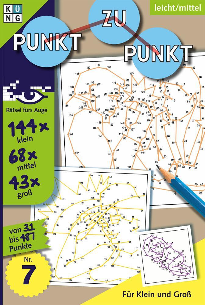 Cover: 9783906949826 | Rätselbuch Punkt zu Punkt 07 | Rätsel fürs Auge | Conceptis Puzzles