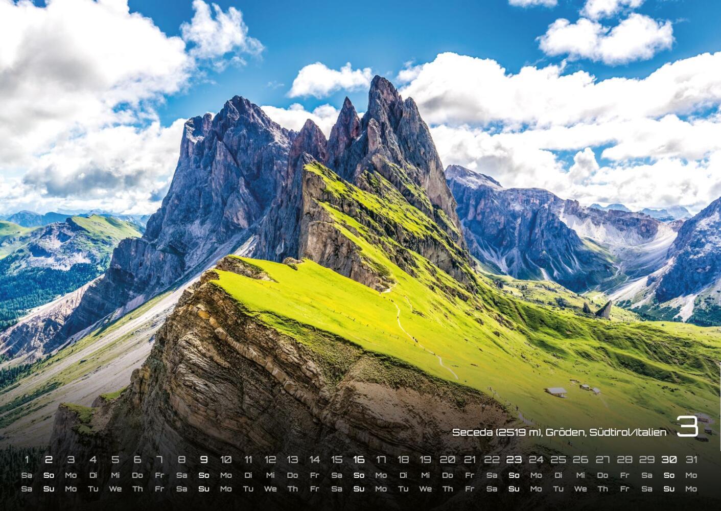 Bild: 9783986733759 | Die Alpen - dem Himmel so nah - 2025 - Kalender DIN A2 | GP-Fever.de