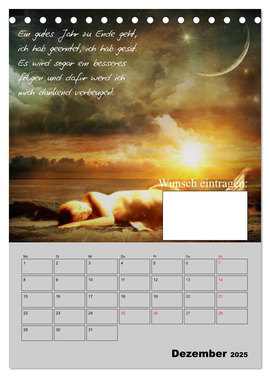 Bild: 9783457017487 | Wunsch- und Zauberkalender (Tischkalender 2025 DIN A5 hoch),...