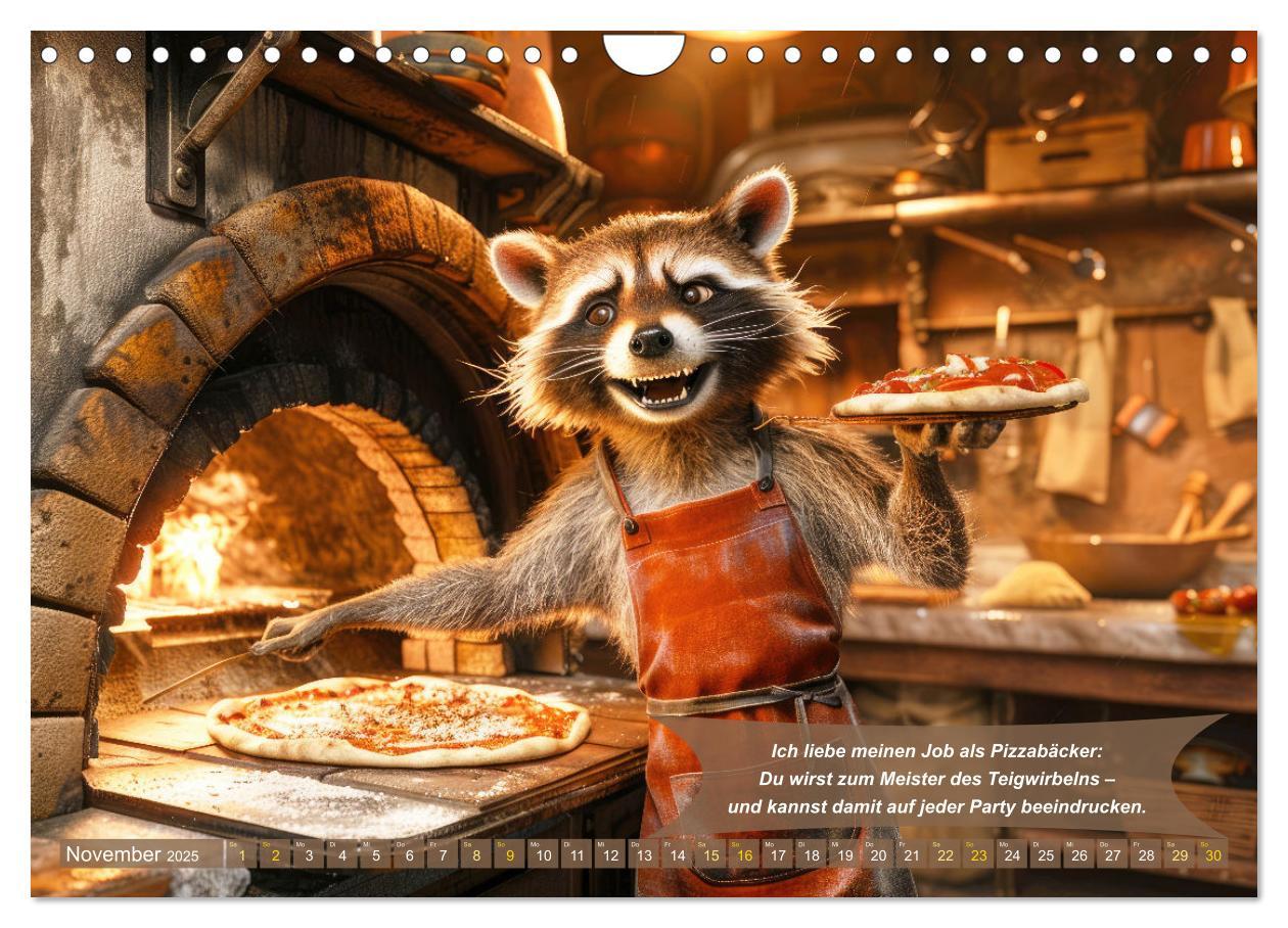 Bild: 9783457174210 | Tierisch lustige Pizzabäcker (Wandkalender 2025 DIN A4 quer),...