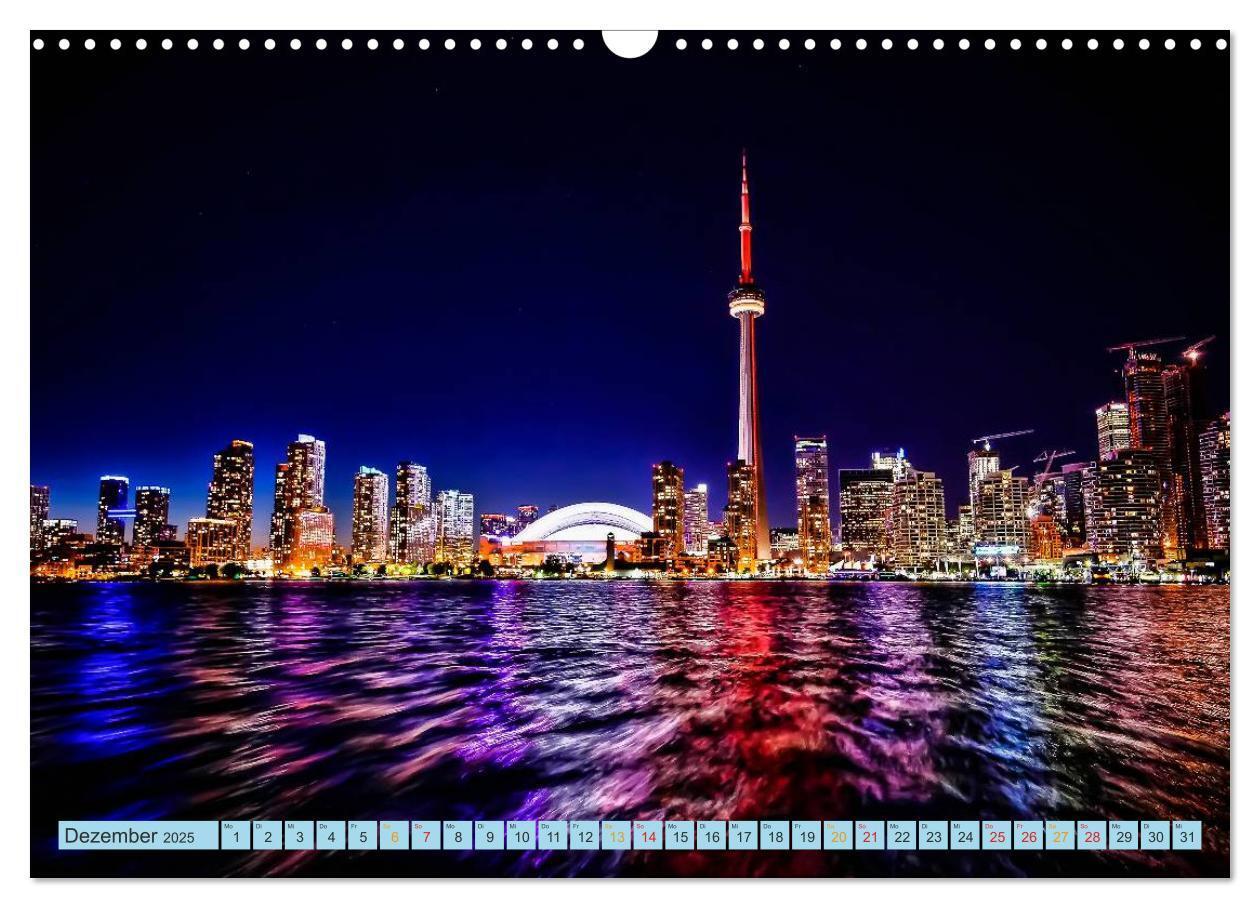 Bild: 9783435585960 | Städte der Welt - Skylines in der Nacht (Wandkalender 2025 DIN A3...