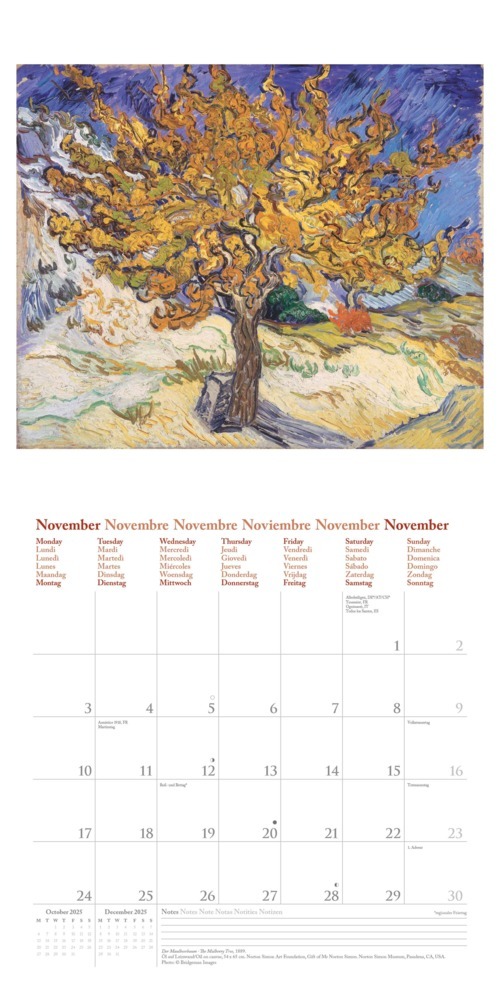 Bild: 4002725994189 | N NEUMANNVERLAGE - Vincent van Gogh 2025 Broschürenkalender,...