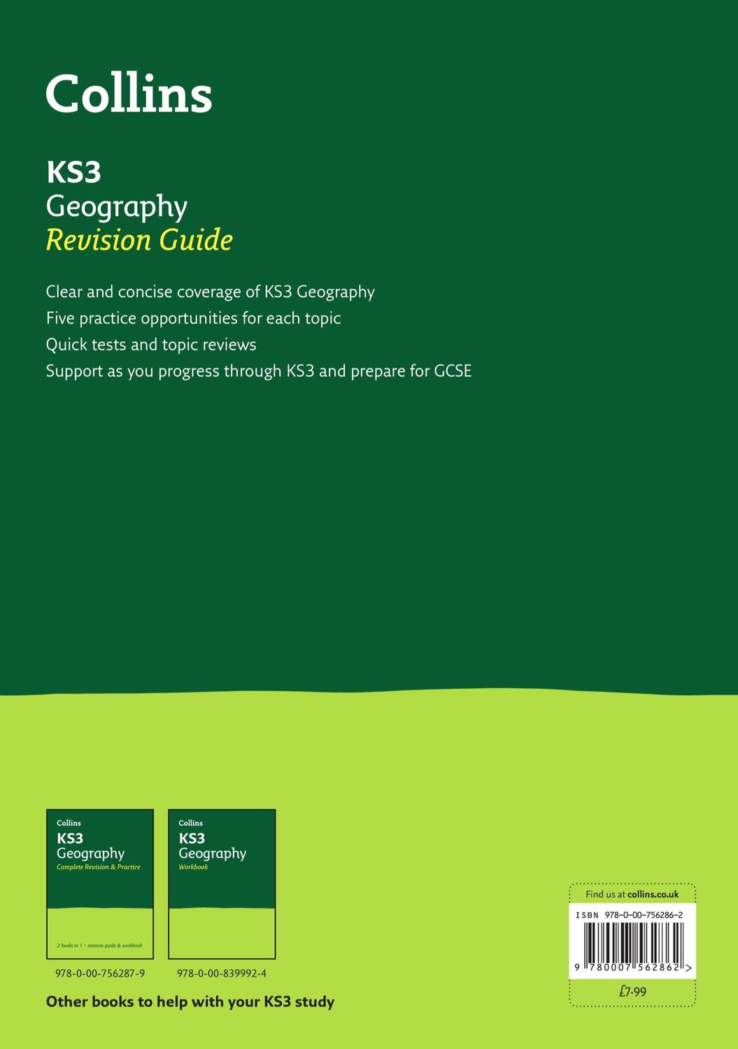 Rückseite: 9780007562862 | KS3 Geography Revision Guide | Ideal for Years 7, 8 and 9 | KS3 | Buch