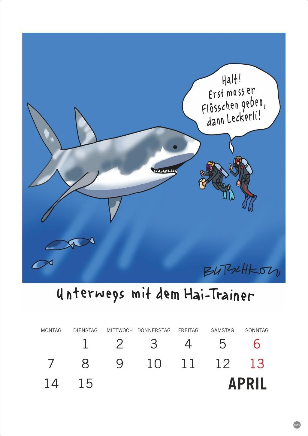 Bild: 9783756408665 | Peter Butschkow: Cartoon-Kracher Halbmonatskalender 2025 | Kalender