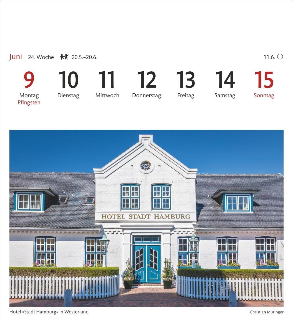 Bild: 9783840033469 | Sylt Sehnsuchtskalender 2025 - Wochenkalender mit 53 Postkarten | 2025