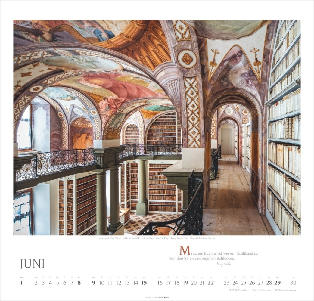 Bild: 9783839901021 | Welt der Bibliotheken Kalender 2025 | Reinhard Görner | Kalender