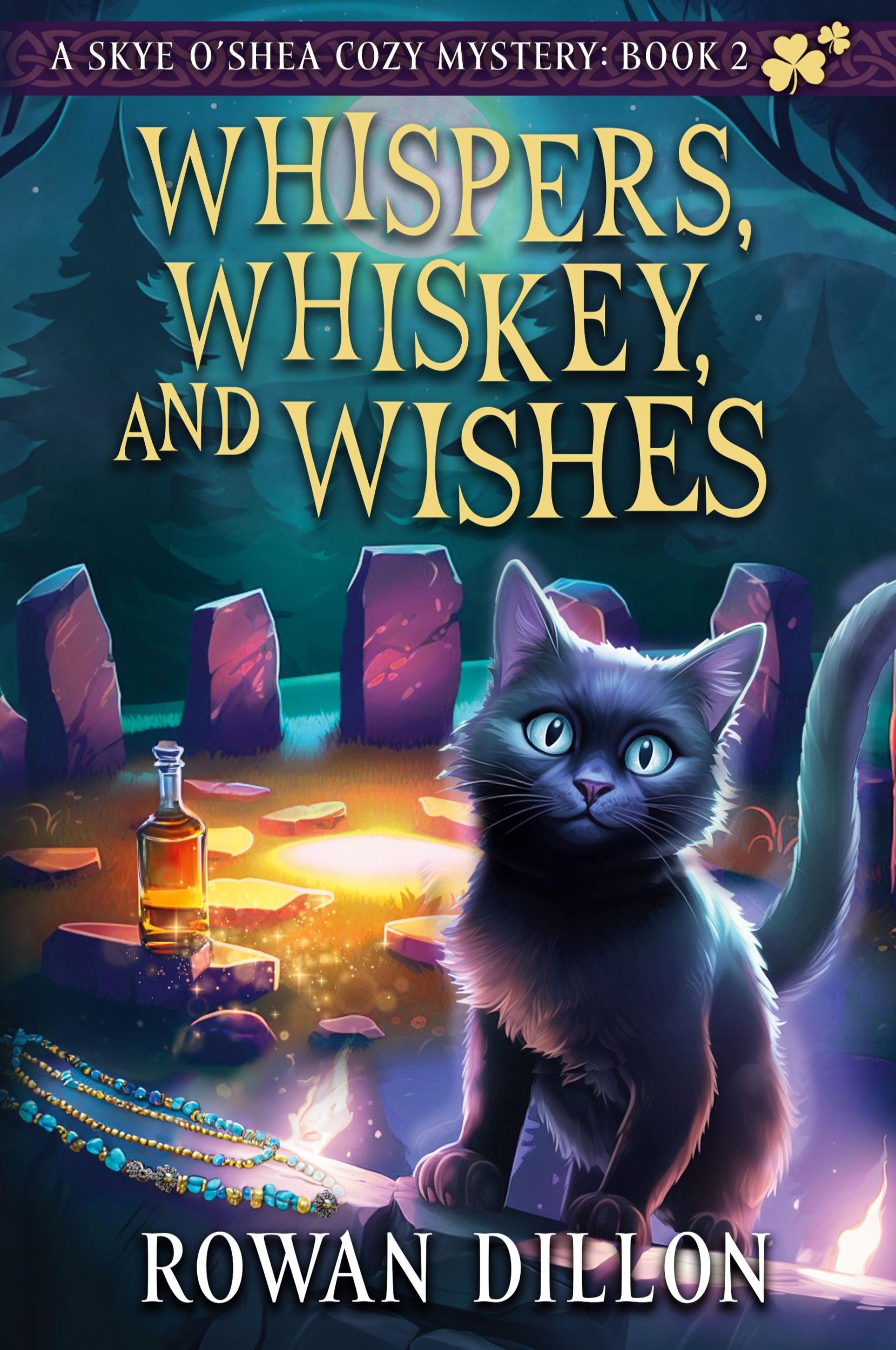 Cover: 9798330469499 | Whispers, Whiskey, and Wishes | A Skye O'Shea Paranormal Cozy Mystery