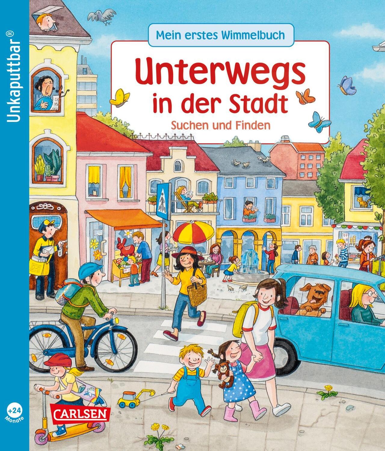 Cover: 9783551062369 | Unkaputtbar: Mein erstes Wimmelbuch: Unterwegs in der Stadt | Schumann