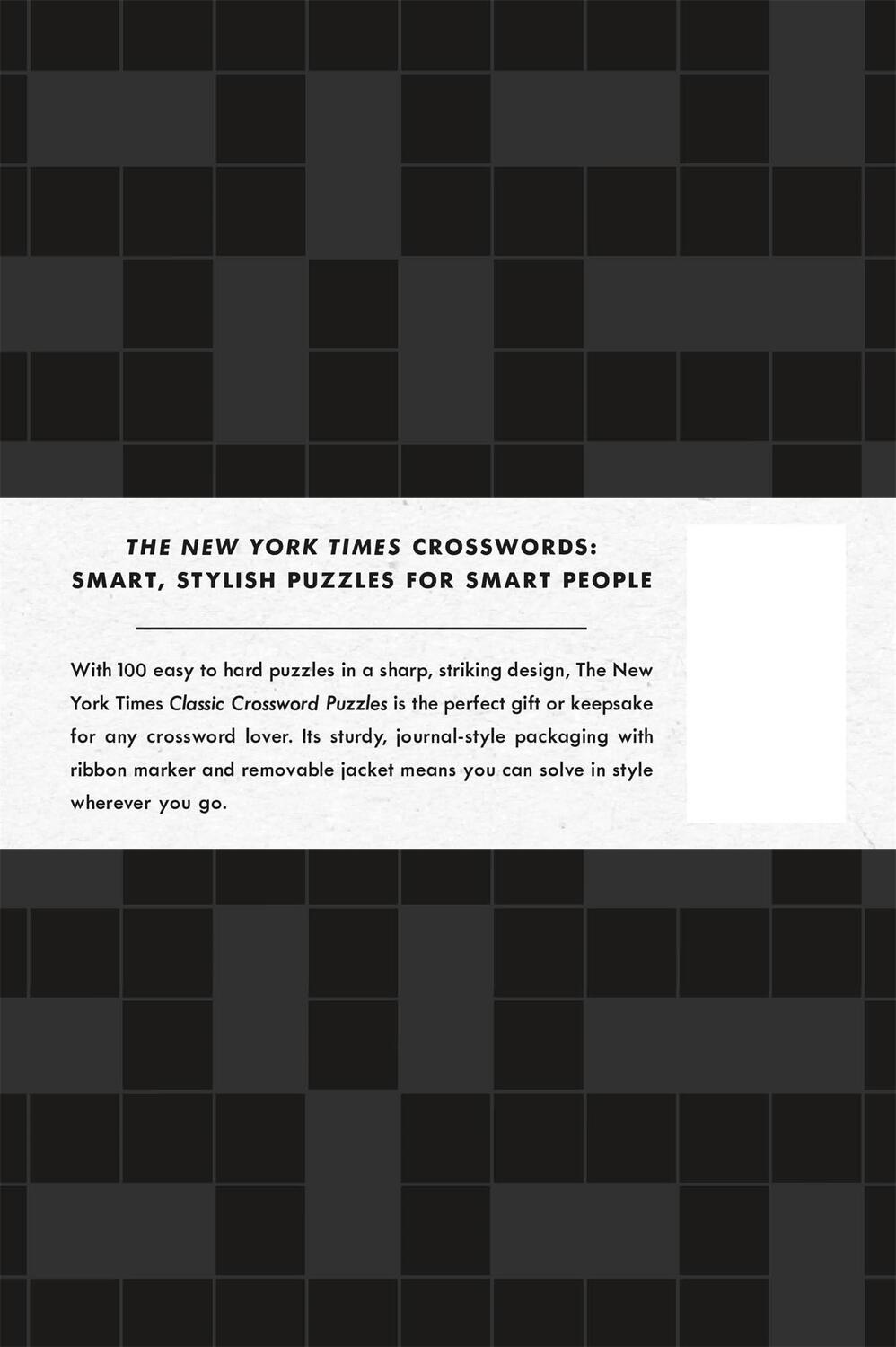 Rückseite: 9781250623546 | The New York Times Classic Crossword Puzzles (Black and White) | Times