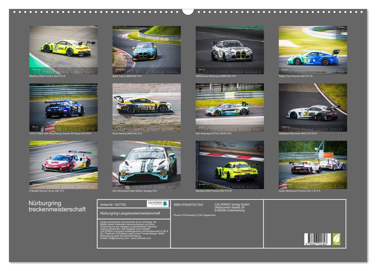 Bild: 9783457221303 | Nürburgring Langstreckenmeisterschaft (Wandkalender 2025 DIN A2...