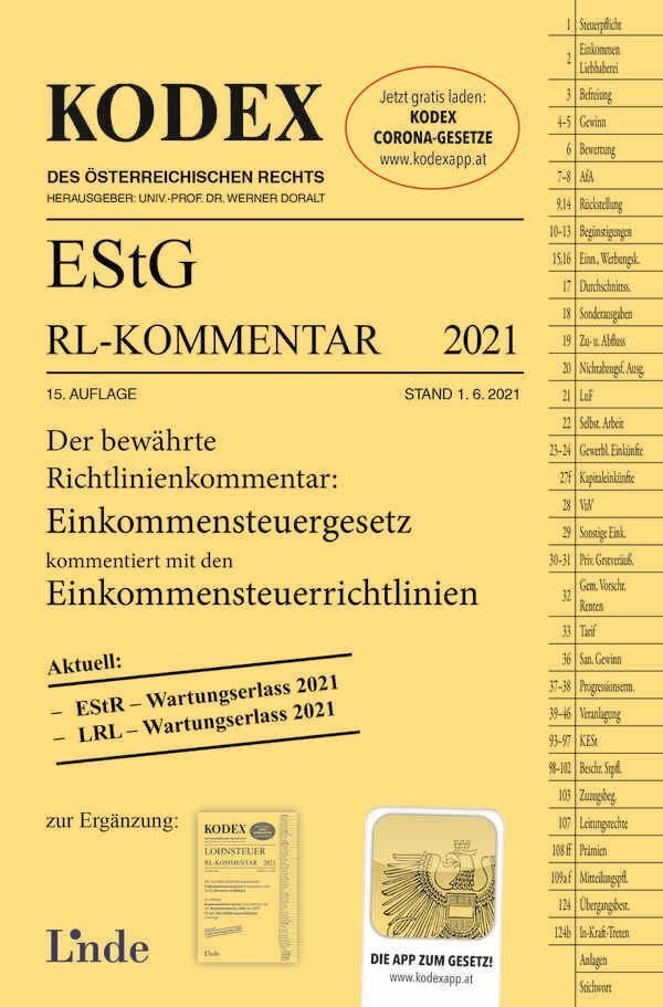 Cover: 9783707344479 | KODEX EStG Richtlinien-Kommentar 2021 | Manfred Bauer | Taschenbuch