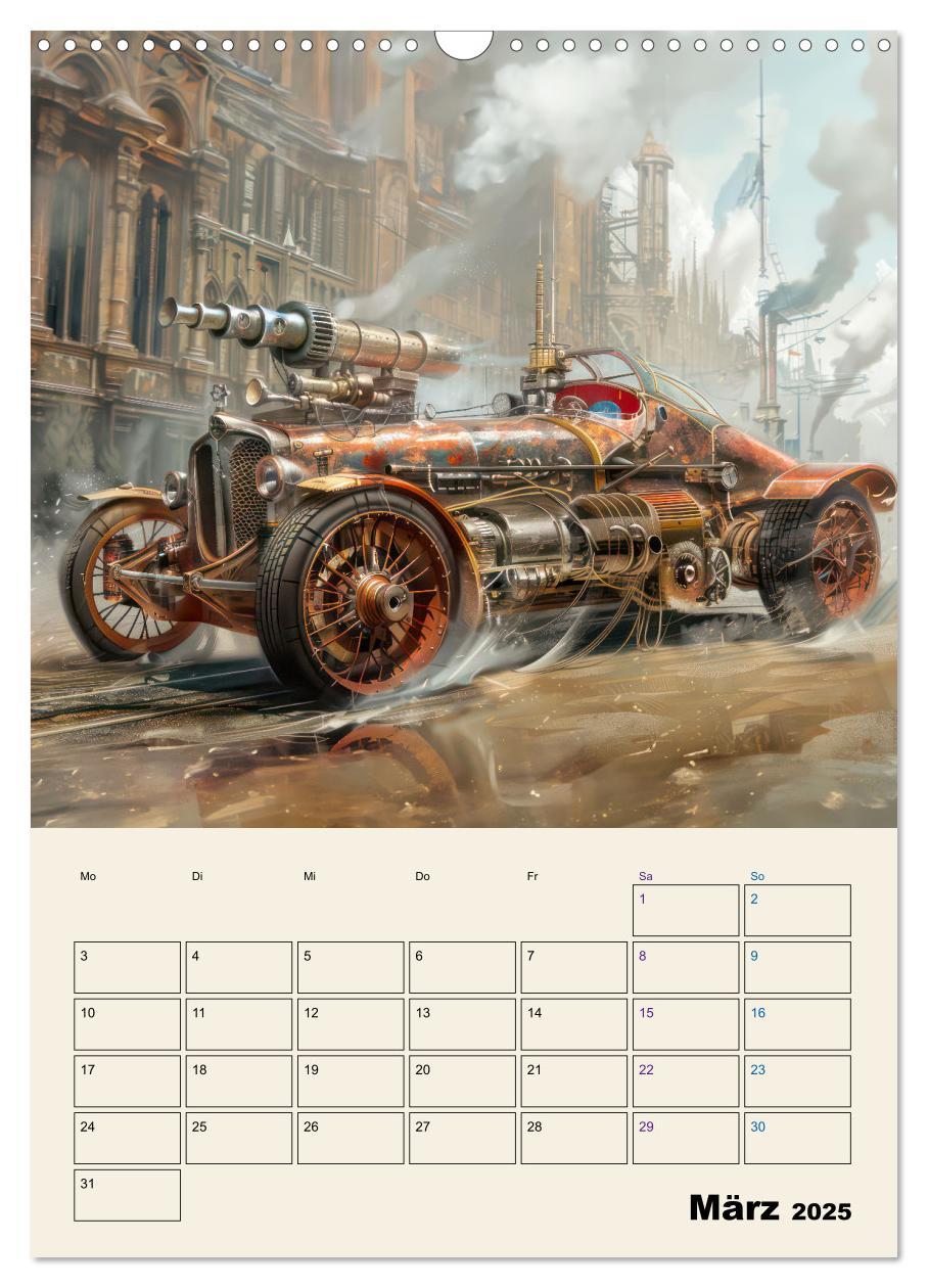 Bild: 9783457146842 | Steampunk - Mechanische Fantasiewelt (Wandkalender 2025 DIN A3...