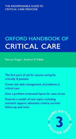 Cover: 9780199235339 | Oxford Handbook of Critical Care | Andrew Webb (u. a.) | Stück | XXX