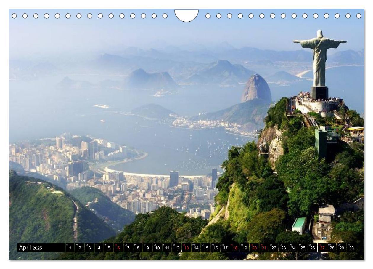 Bild: 9783435703692 | Brasilien. Sonne, Natur und Samba (Wandkalender 2025 DIN A4 quer),...